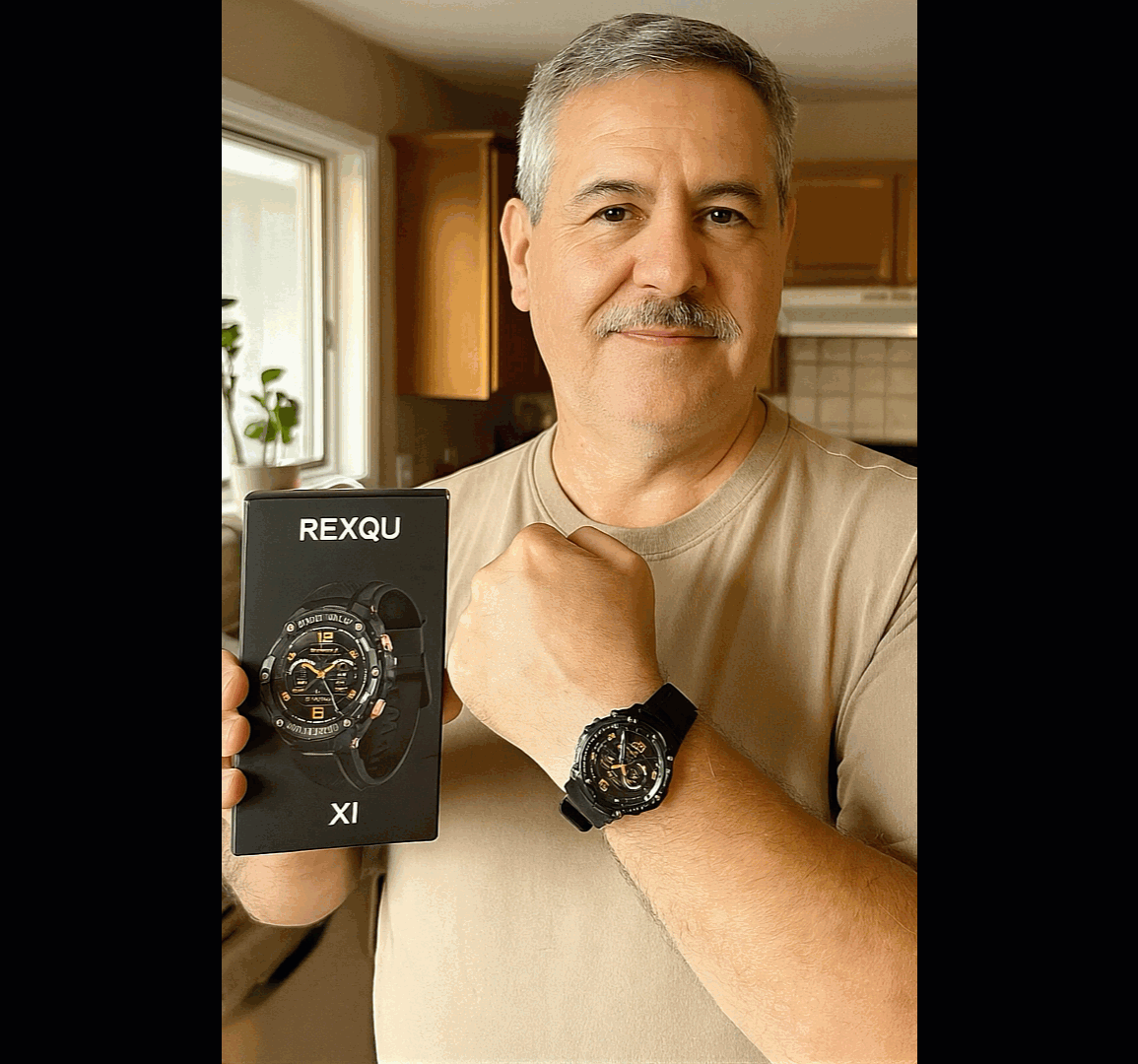 man holding the product