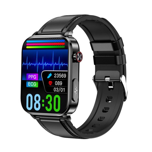 Blood pressure watch side view highlighting design