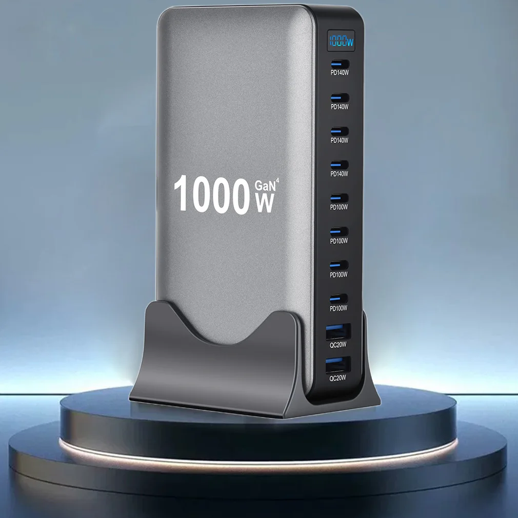 Fast Charging Station For Most Portable Devices 10 Port Hot 1000W GaN - Image 4
