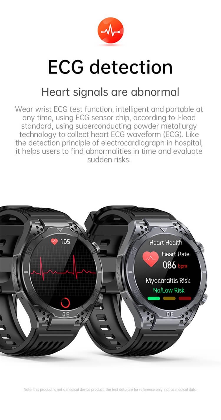 On-demand ECG detection on the REXQU Nexora