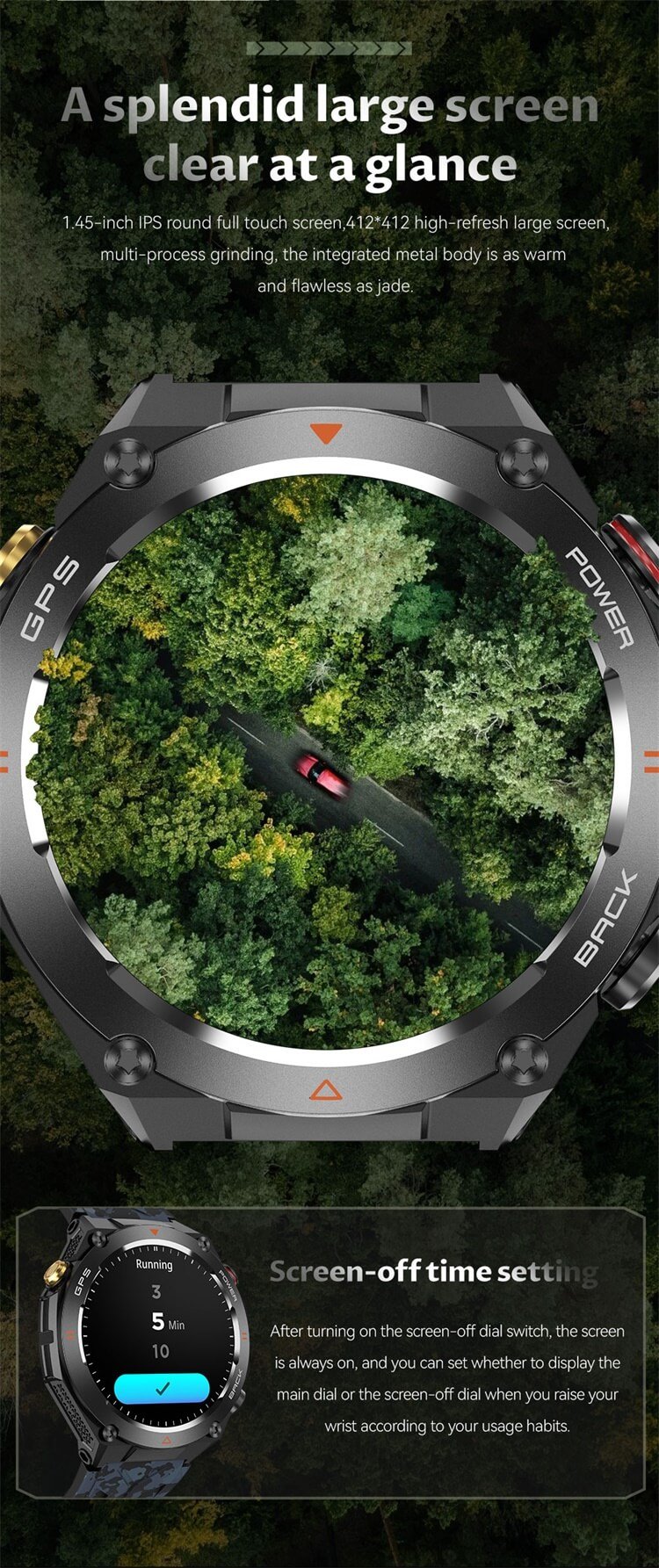 REXQU Adventurer 1.45 inch round display