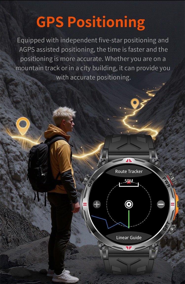 REXQU Zenith Pro GPS positioning on a mountain trail