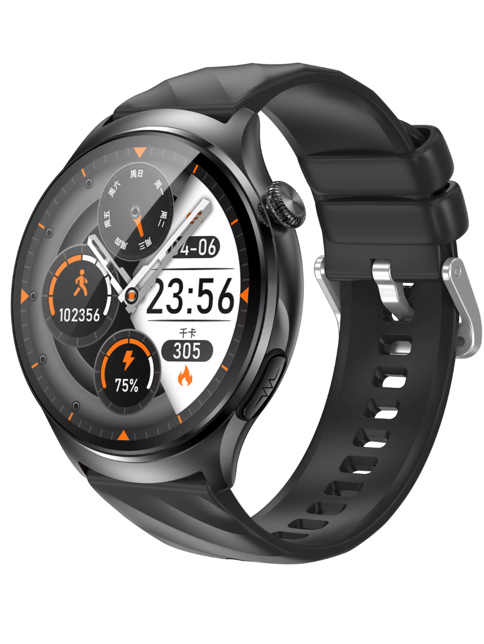 REXQU CardioCall showing heart rate, SpO2 and temperature