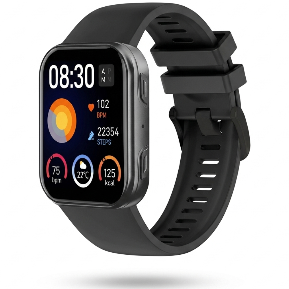 REXQU OmniTrack health smartwatch with sleep tracking, fitness tracking, heart rate and blood pressure