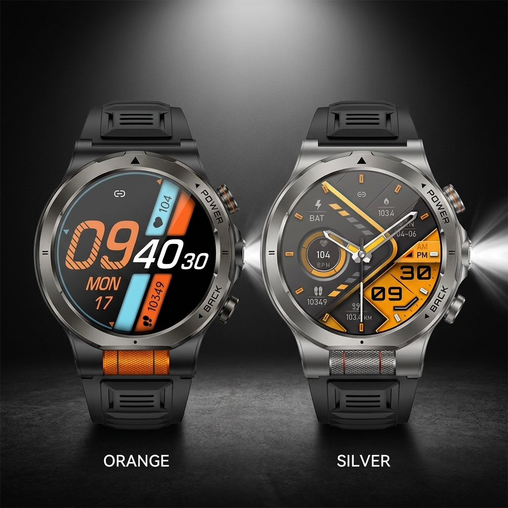 REXQU EnduroBeam in two finishes — Orange and Silver