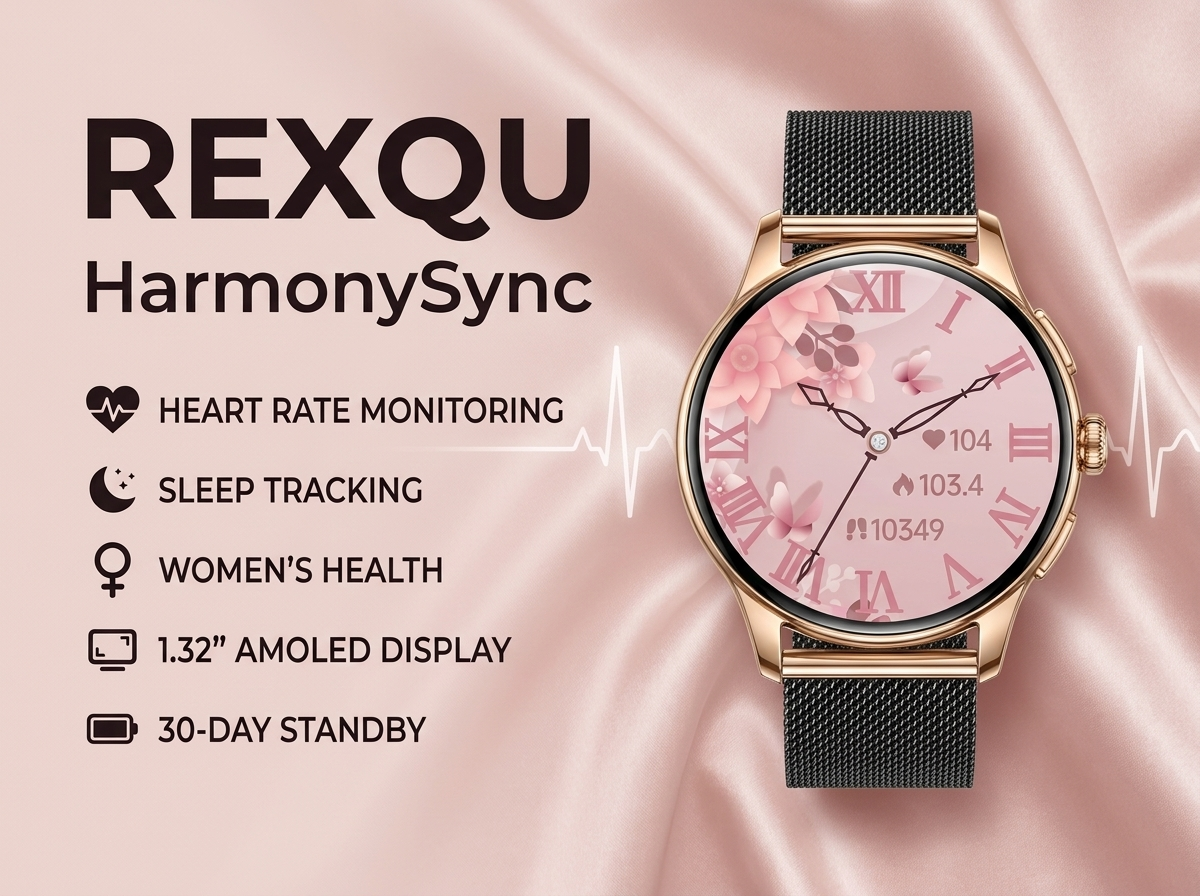 REXQU HarmonySync women’s smartwatch banner