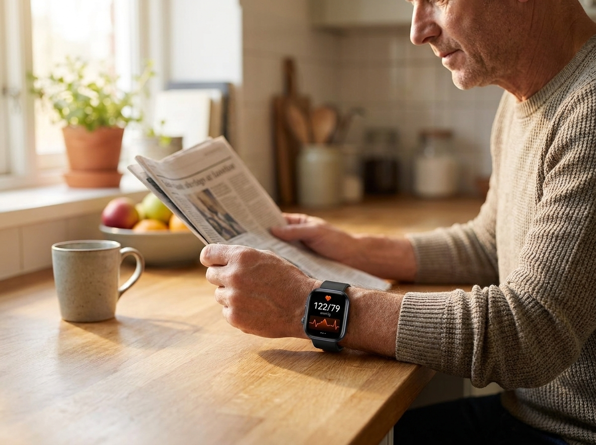 Blood pressure tracking on the REXQU HealthLink
