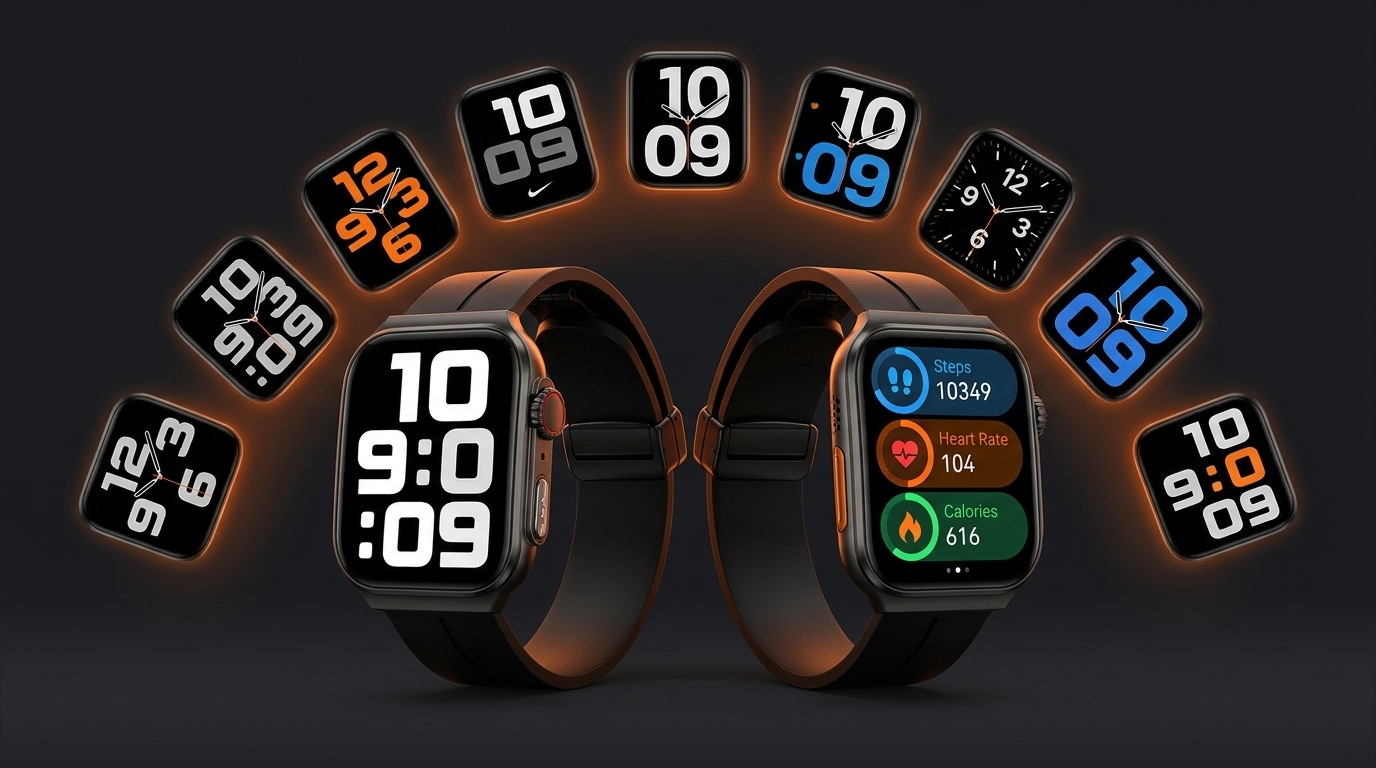 REXQU BioTrack Pro big-numeral watch faces
