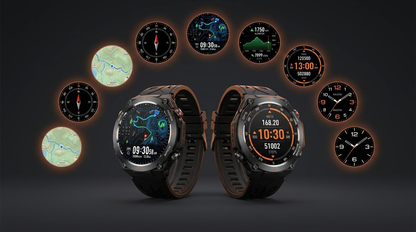 REXQU Adventurer outdoor watch face designs