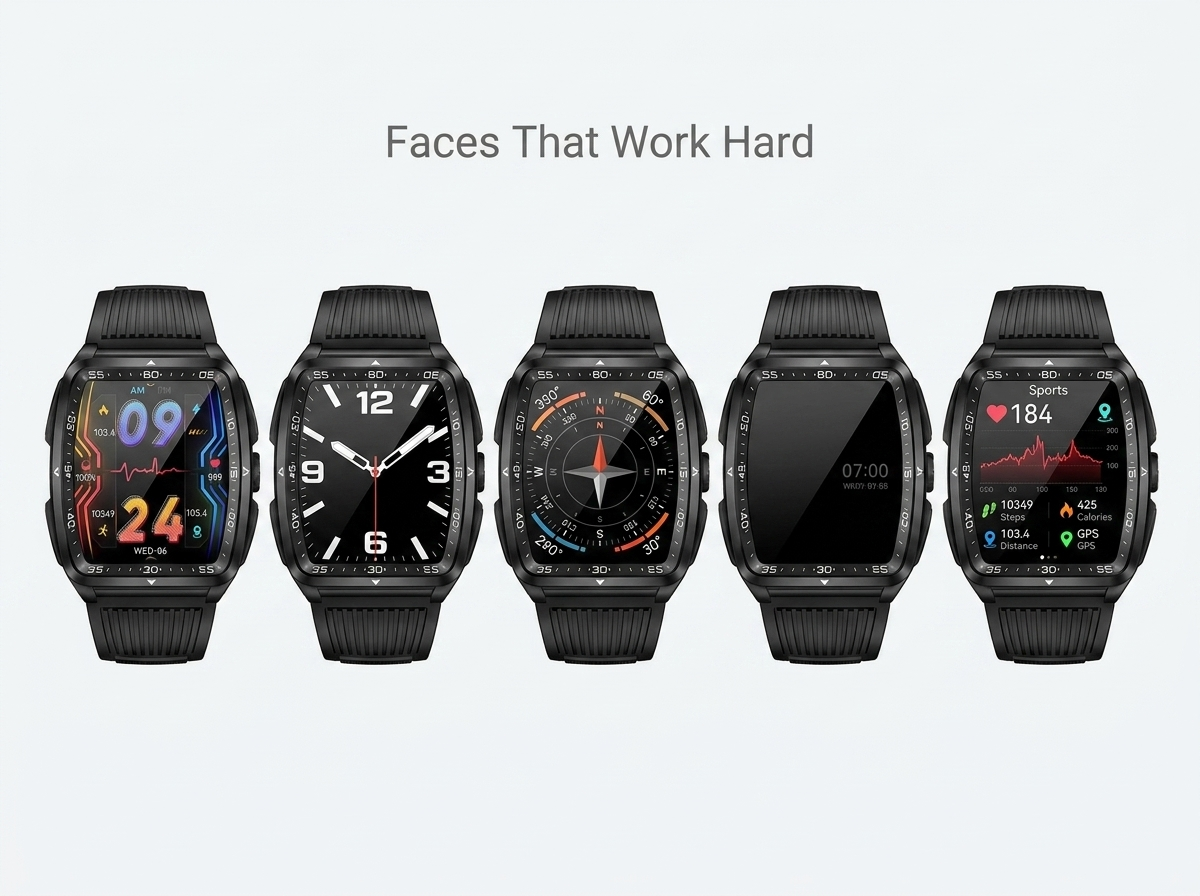 REXQU Ridgeline watch faces